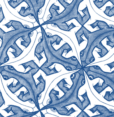 M. C. Escher, lizard tessellation
